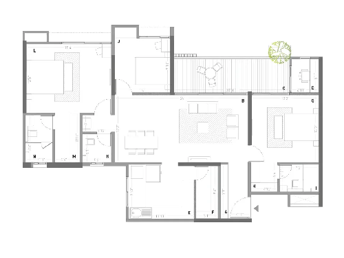 3 BHK Flats in Rahatani | Floor Plan